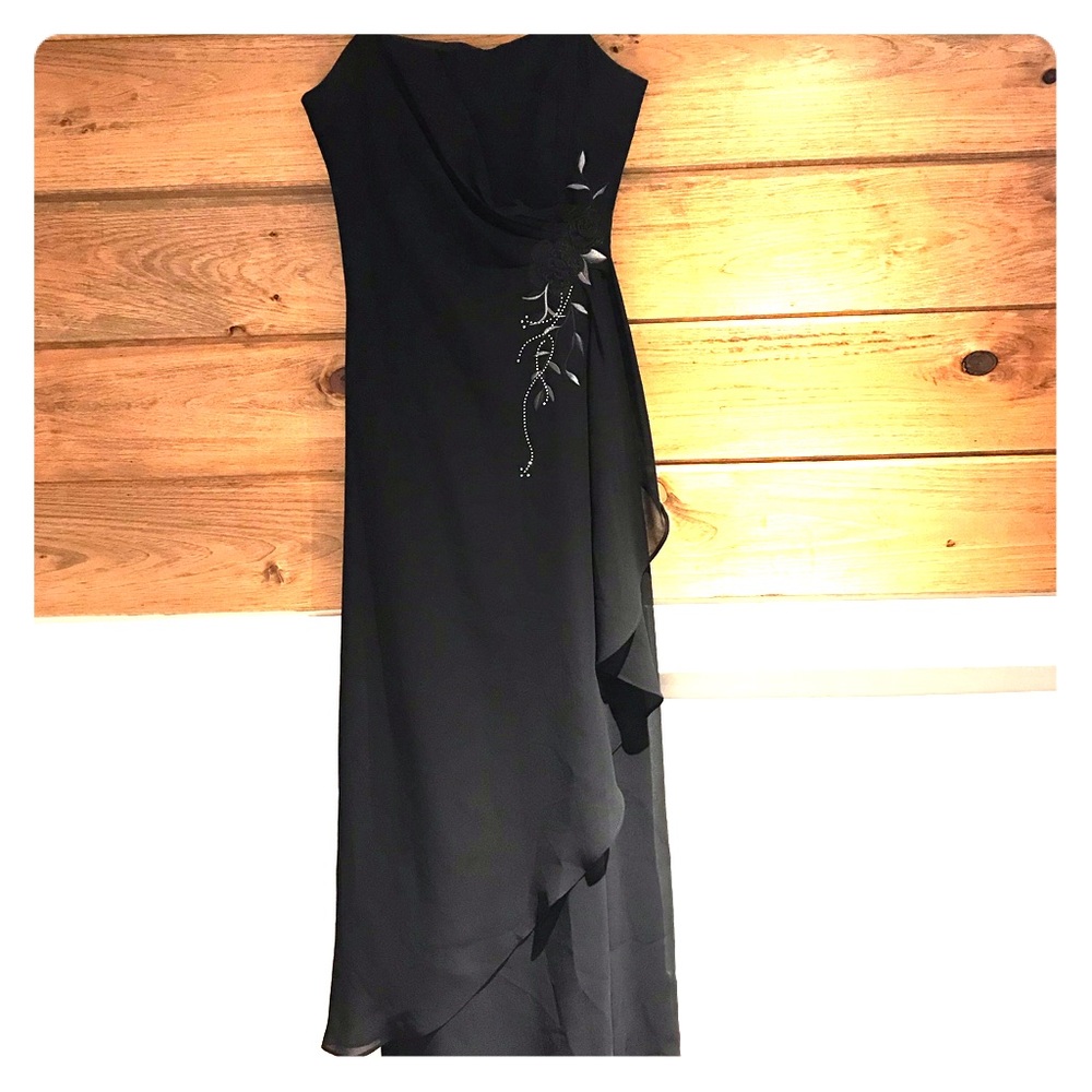 Black formal long dress